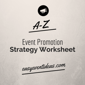 A-Z Event Promotion Strategy Worksheet